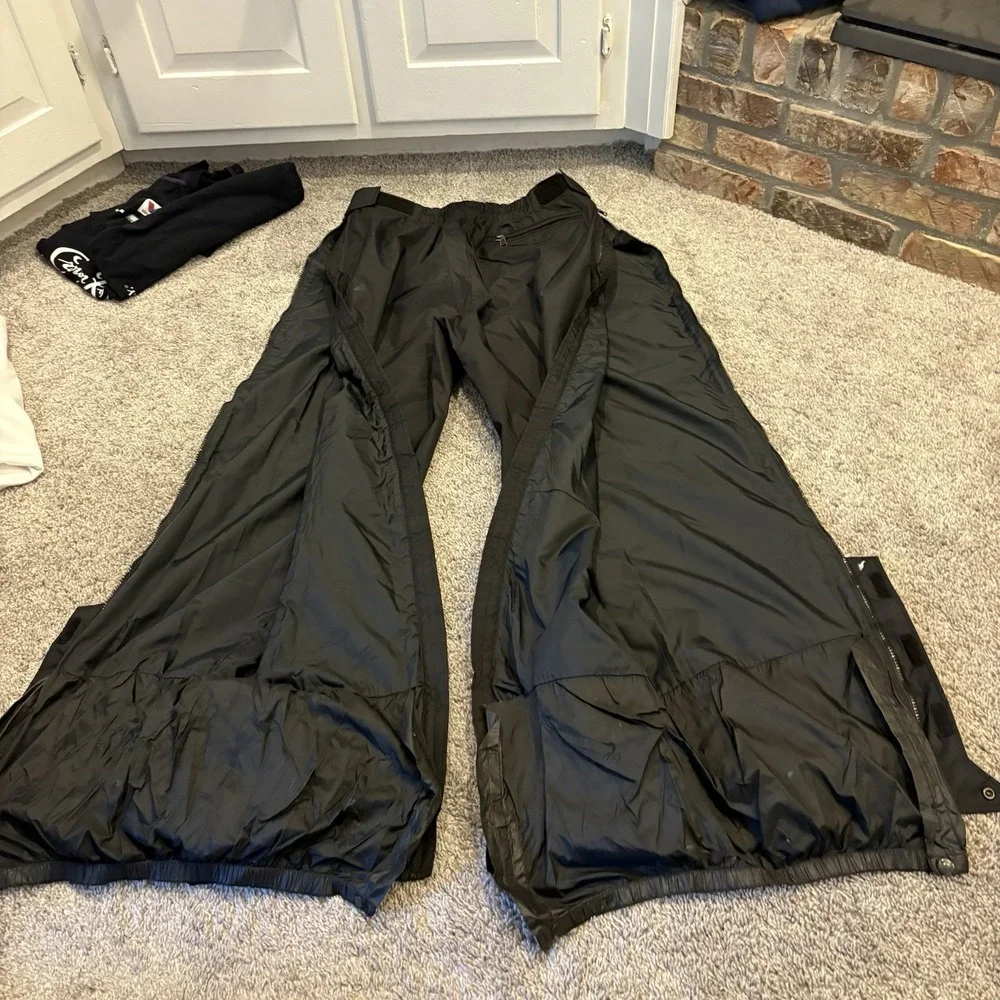 VINTAGE The North Face Black Pants Side Zip Off Mountain Outdoor Skiing M-XL Tag